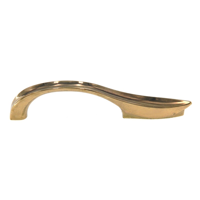 Vintage Amerock Pulls Bright Brass 2 3/4 Ctr. Cabinet Arch Pull A442-3