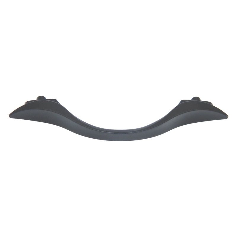 Vintage Amerock Pulls Ebony Black 3 1/2 Ctr. Cabinet Arch Pull A432-18A