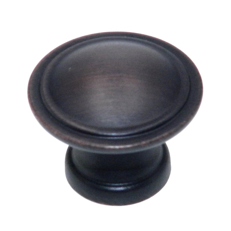 Amerock Allison Oil-Rubbed Bronze 1 3/16 Round Cabinet Knob Pull BP29116-ORB