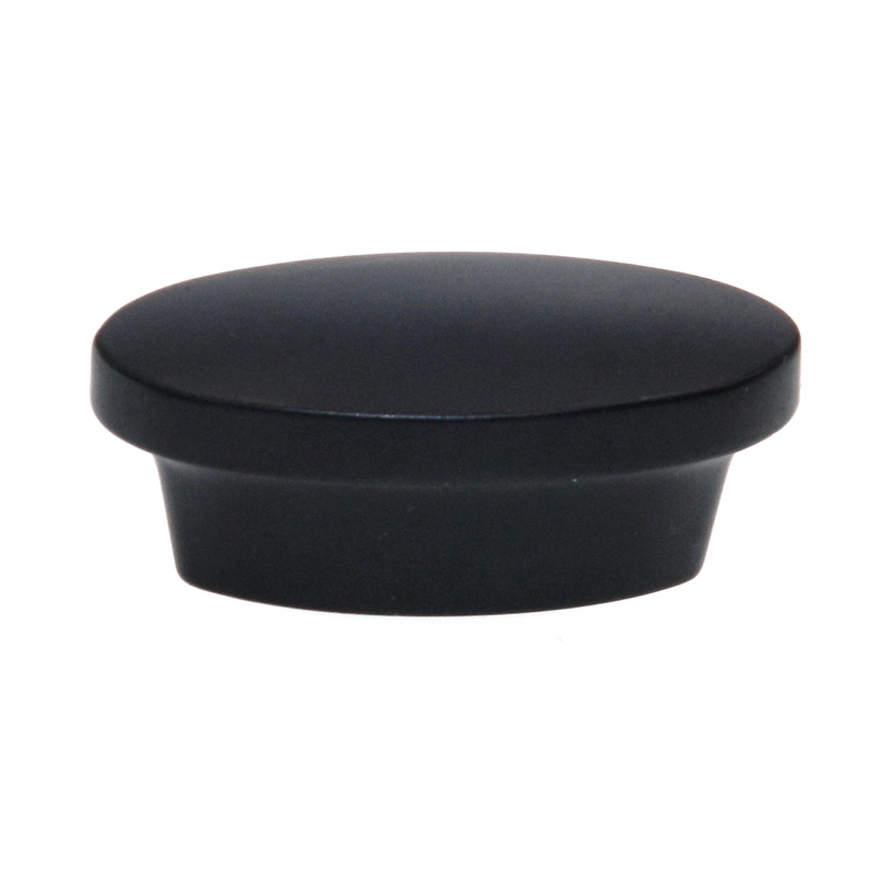 Amerock Allison Value Flat Black 1 3/4 Oval Cabinet Knob Pull BP53016-FB