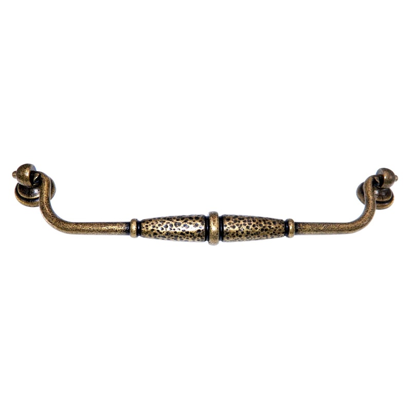 Amerock Eclectic Hammered Brass 8-13/16 (224mm) Ctr. Drawer Bail Pull BP19304-ROB