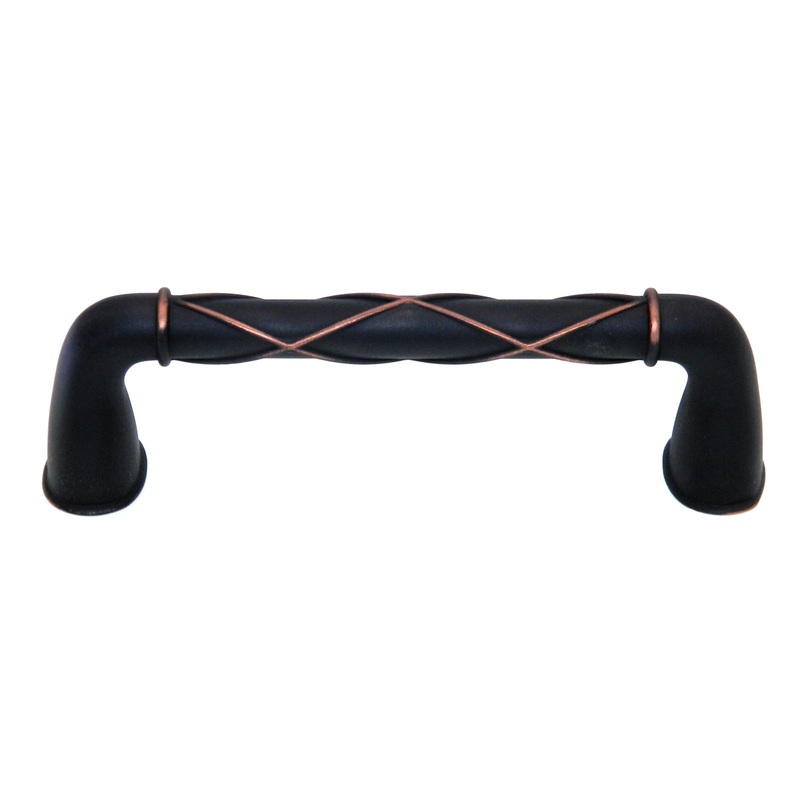 Amerock Lattice Dark Oiled Bronze 3 3/4 (96mm) Ctr. Cabinet Handle BP24235-DOB