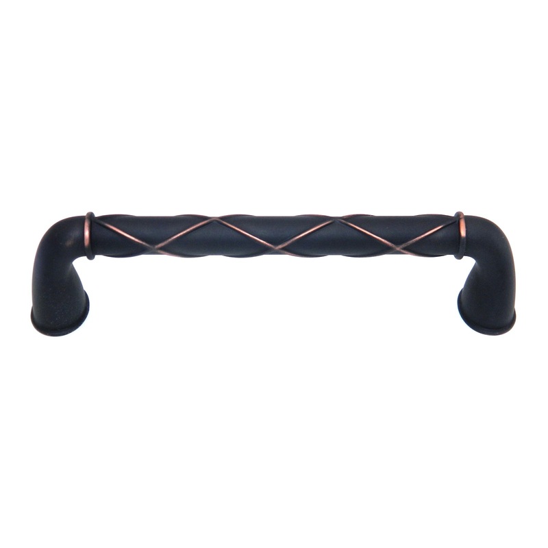 Amerock Lattice Dark Oiled Bronze 5 (128mm) Ctr. Cabinet Handle BP55422-DOB