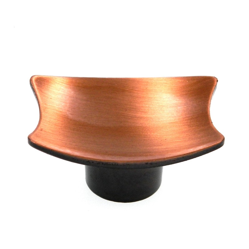 Vintage Amerock 1960’s Satin Copper 1 5/8 Rectangle Cabinet Knob BE576-41
