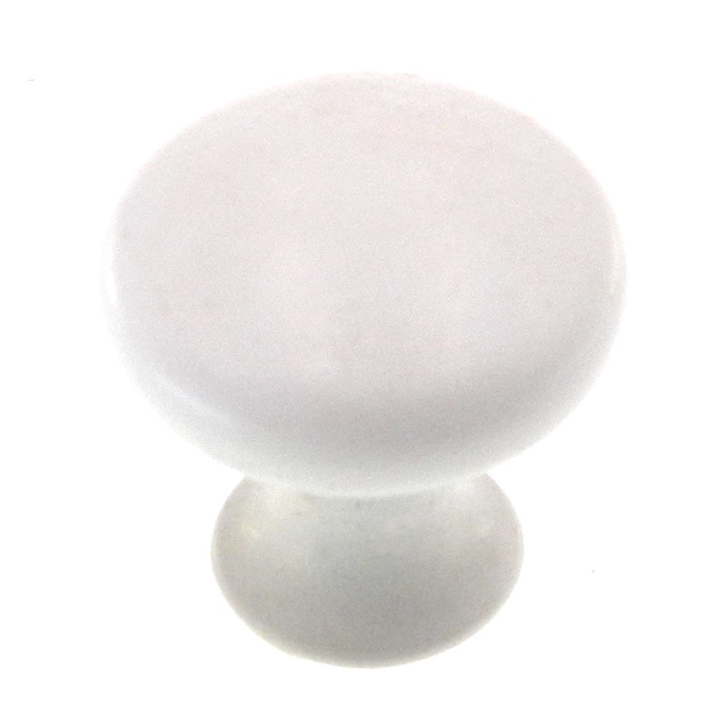 Vintage Amerock Ceramoid Ceramoid White 1 Round Cabinet Knob BP525-C2