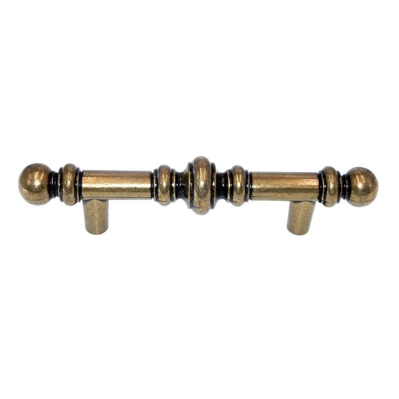 Vintage Amerock Charter Burnished Brass 3 Ctr. Cabinet Bar Pull BP742-BB