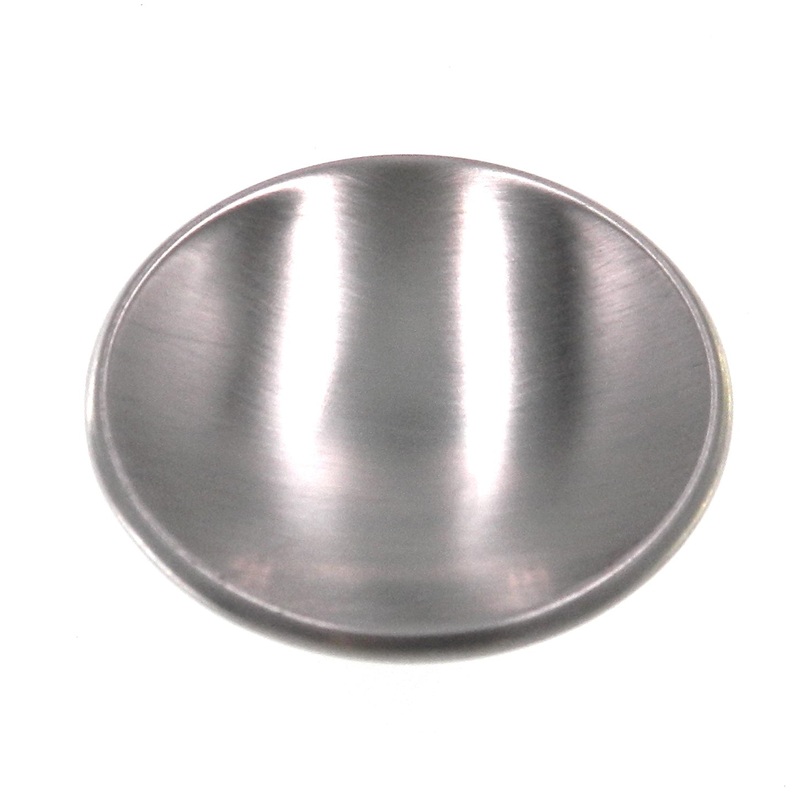 Vintage Amerock Concave Brushed Chrome 2 Round Cabinet Knob A595-26D