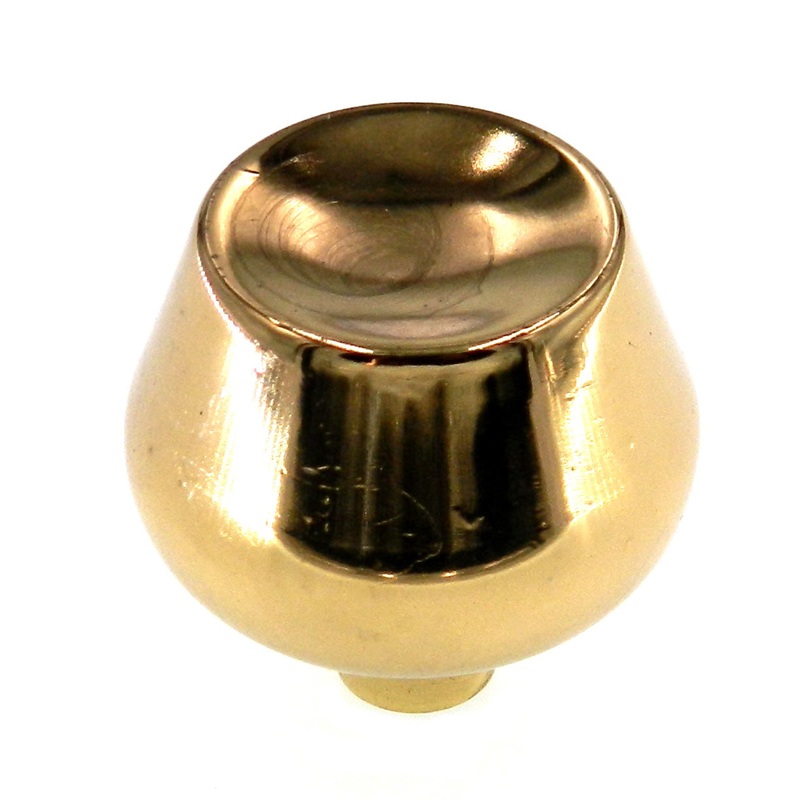 Vintage Amerock Contemporary Bright Brass 1 5/16 Round Cabinet Knob BE529-H
