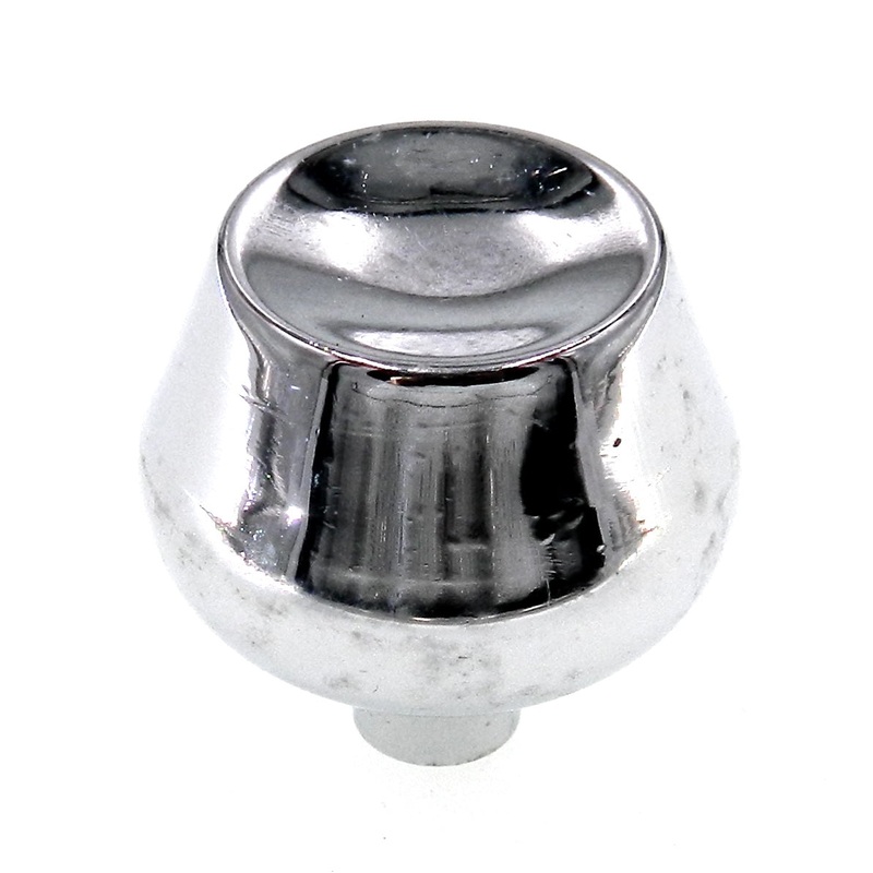 Vintage Amerock Contemporary Polished Chrome 1 5/16 Round Cabinet Knob A529-K
