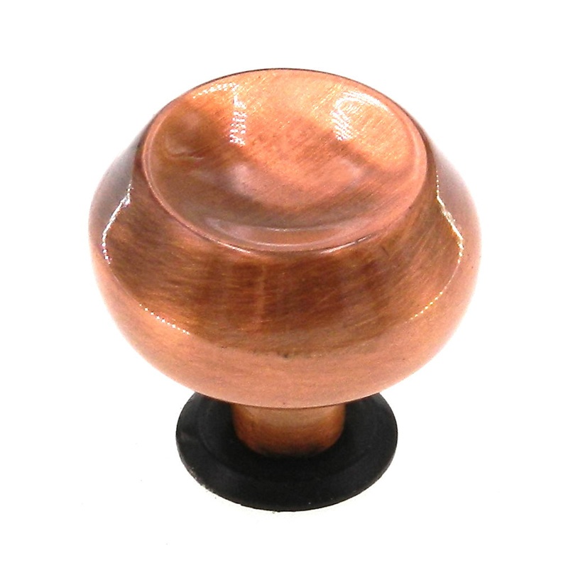 Vintage Amerock Contemporary Satin Copper 1 1/8 Round Cabinet Knob A527-E