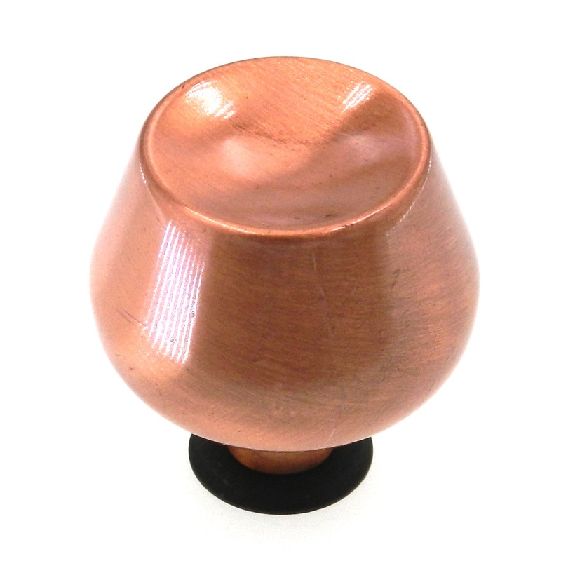 Vintage Amerock Contemporary Satin Copper 1 5/16 Round Cabinet Knob A529-E