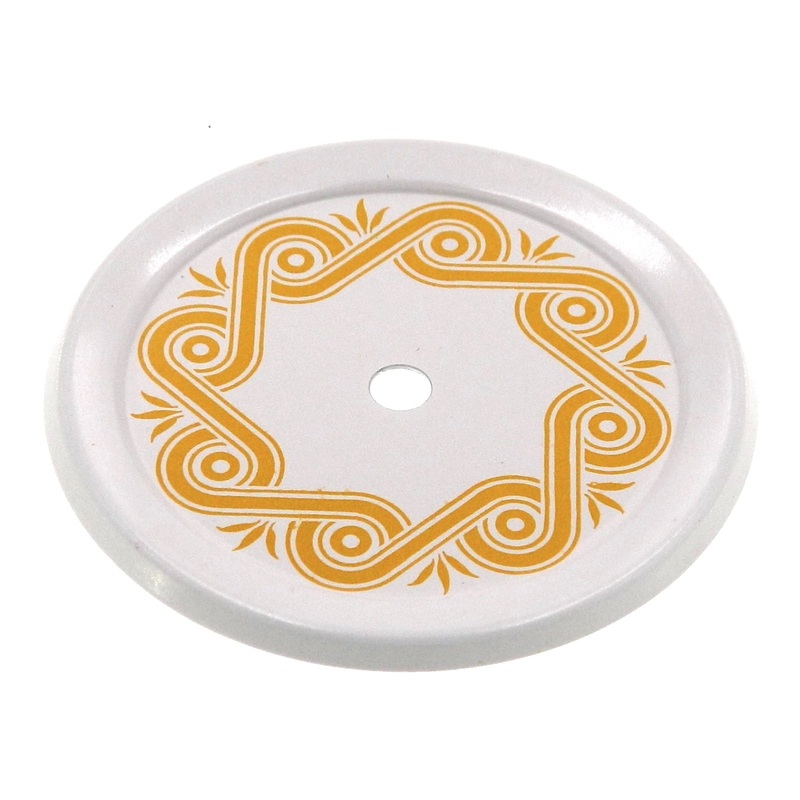 Vintage Amerock Fashionette Grecian Gold 2 Cabinet Knob Backplate A651-GG