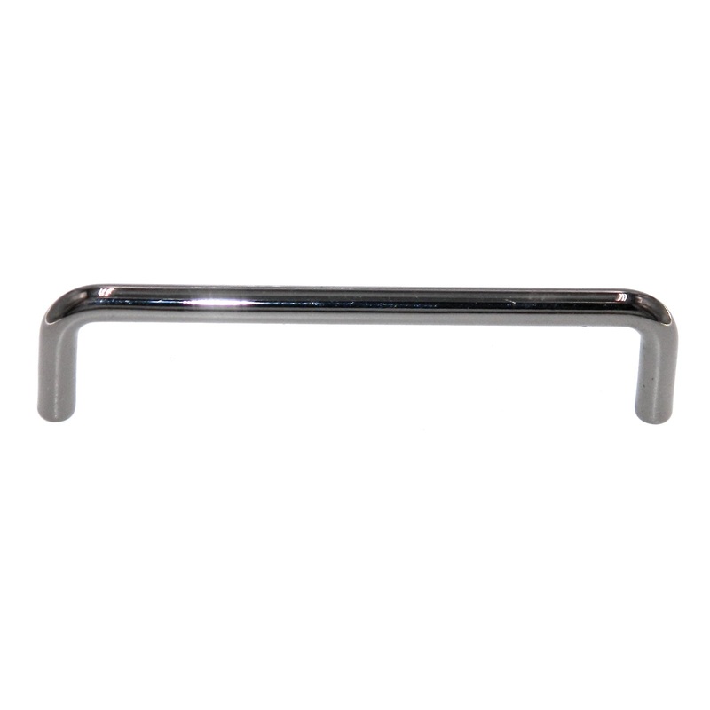 Vintage Amerock Forges Black Chrome 3 3/4 (96mm) Ctr Cabinet Bar Pull A764-B-LB