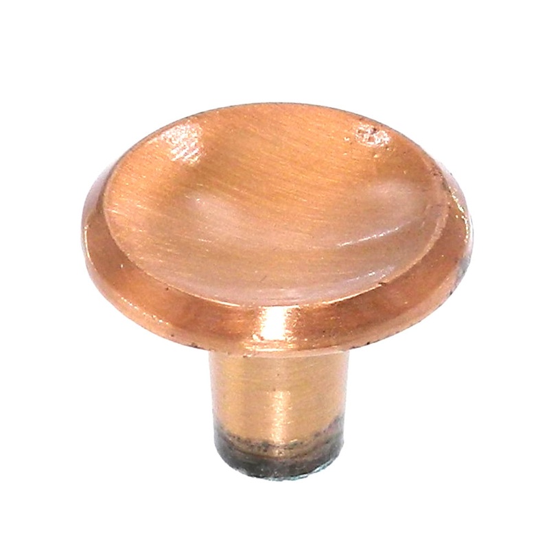 Vintage Amerock Modern Dull Bronze 1 Round Cabinet Knob BP551-10