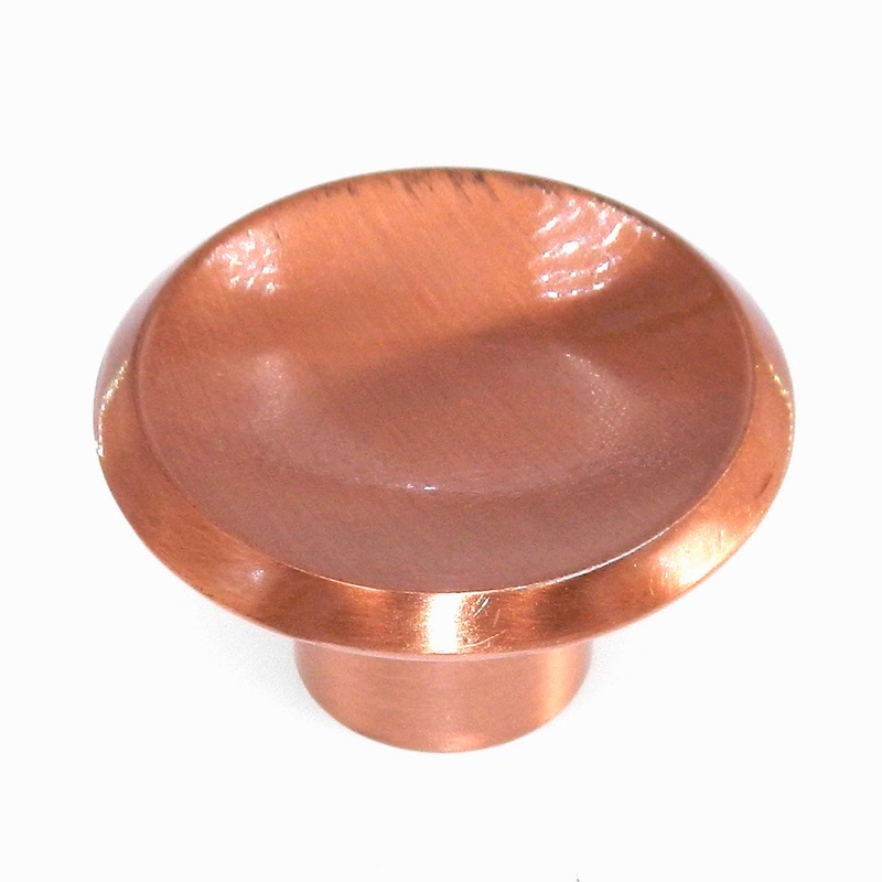 Vintage Amerock Modern Satin Copper 1 1/2 Round Cabinet Knob BP552-41