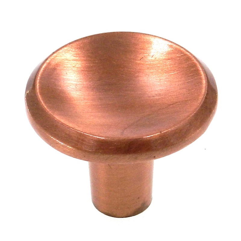 Vintage Amerock Modern Satin Copper 1 Round Cabinet Knob BP551-41