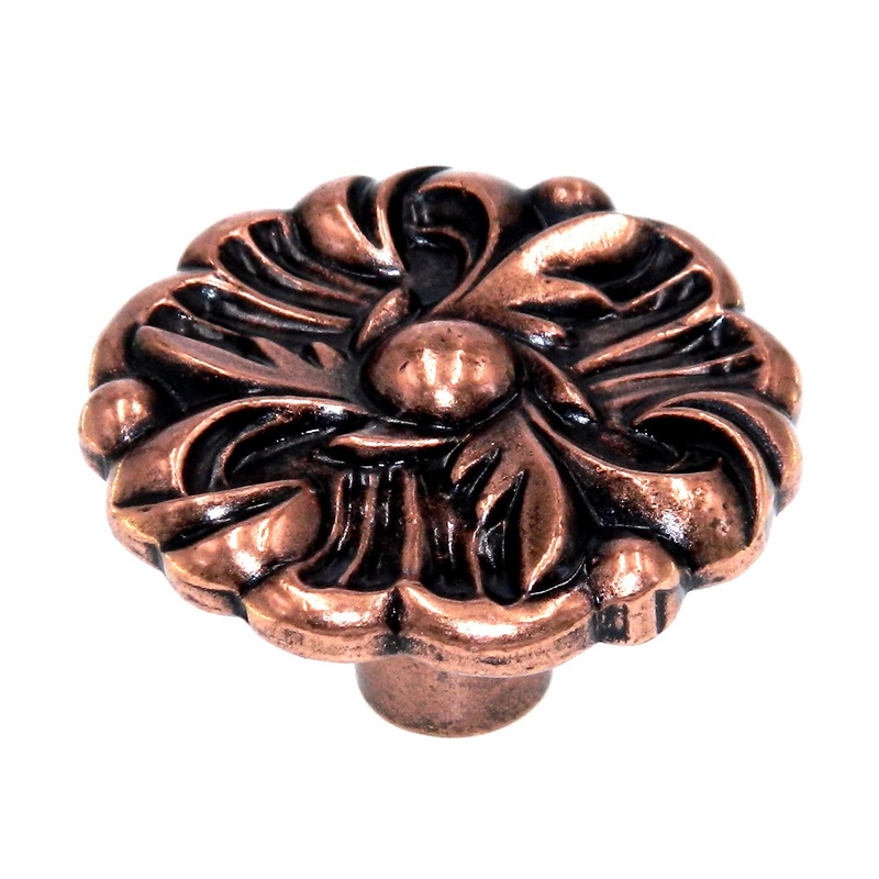 Vintage Amerock Provincial Copper 1 1/4 Round Cabinet Knob BP596-MC