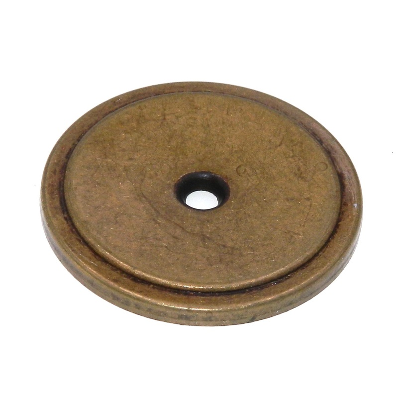 Vintage Amerock Regency Burnished Brass 1 11/16 Cabinet Knob Backplate BP760-BB