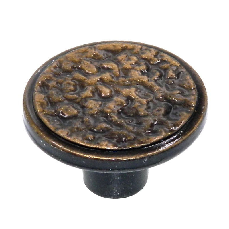 Vintage Amerock Tempra Antique English 1 1/4 Round Cabinet Knob BP785-AE