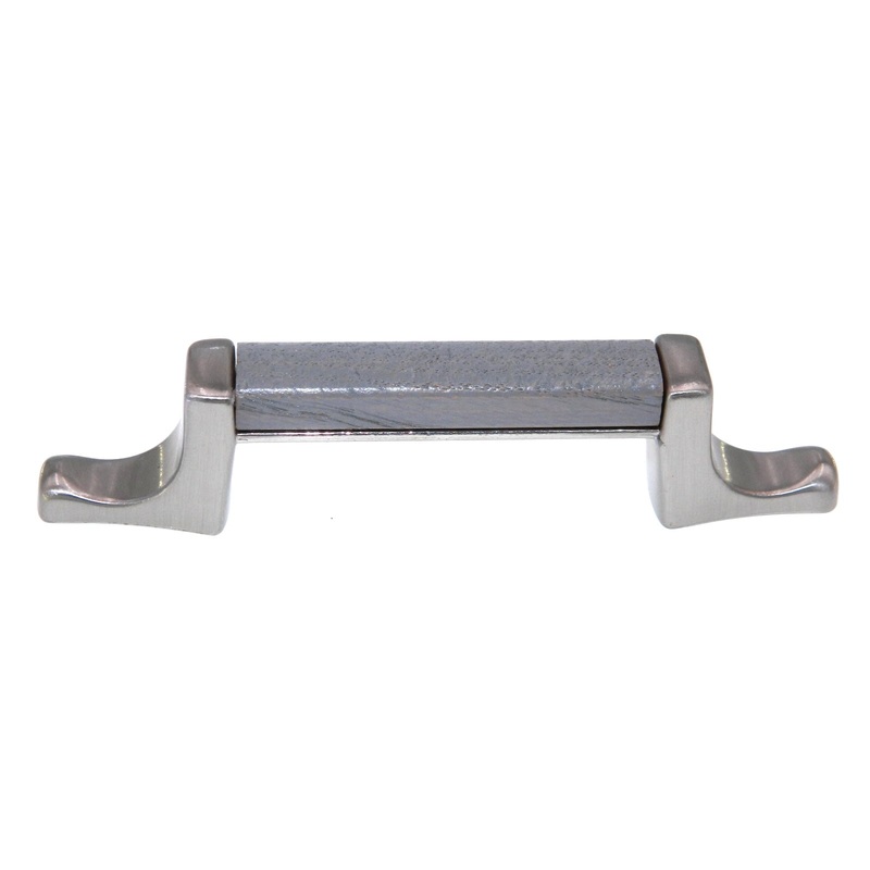 Vintage Amerock Tribute Sterling Nickel, Gray 3 Ctr. Cabinet Bar Pull BP630-G9G