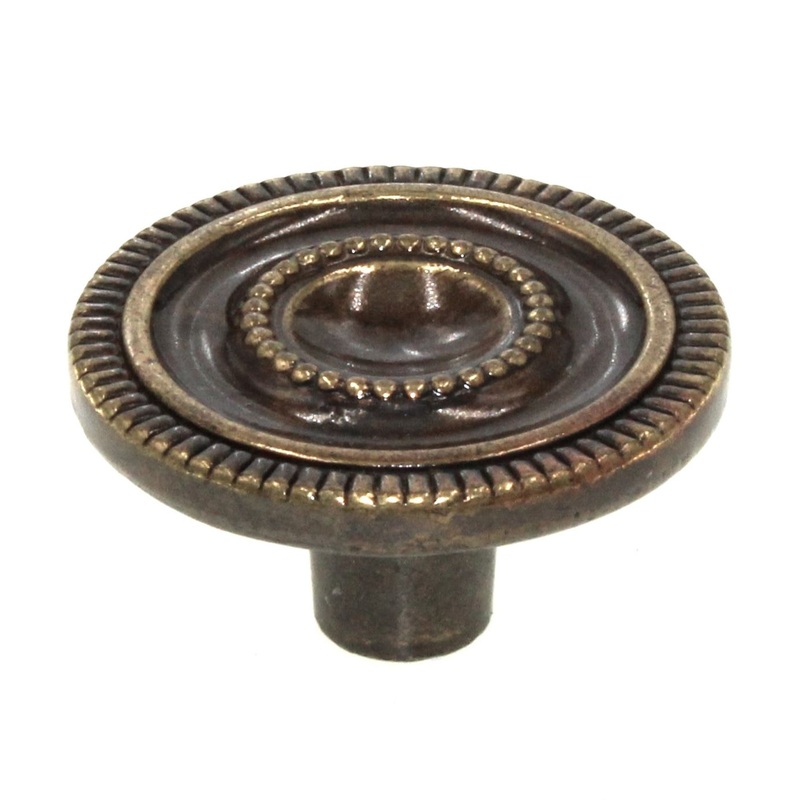 Amerock Anniversay Antique English 1 3/8 Round Cabinet Knob Pull BP855-AE