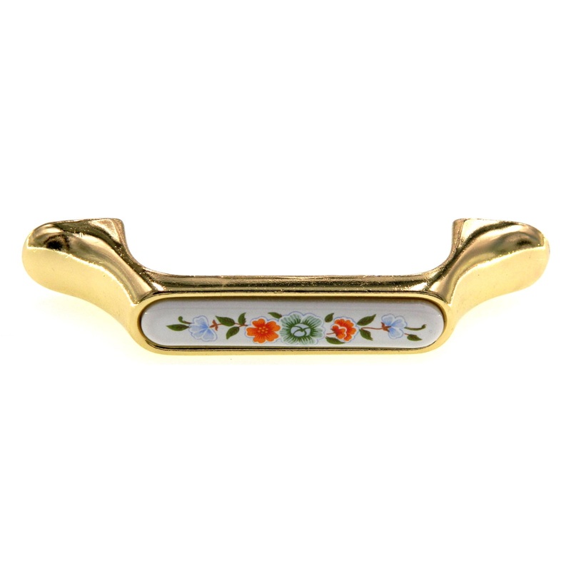 Amerock Bright Brass 3 Ctr. Arch Pull Cabinet Handle BP983-CW4