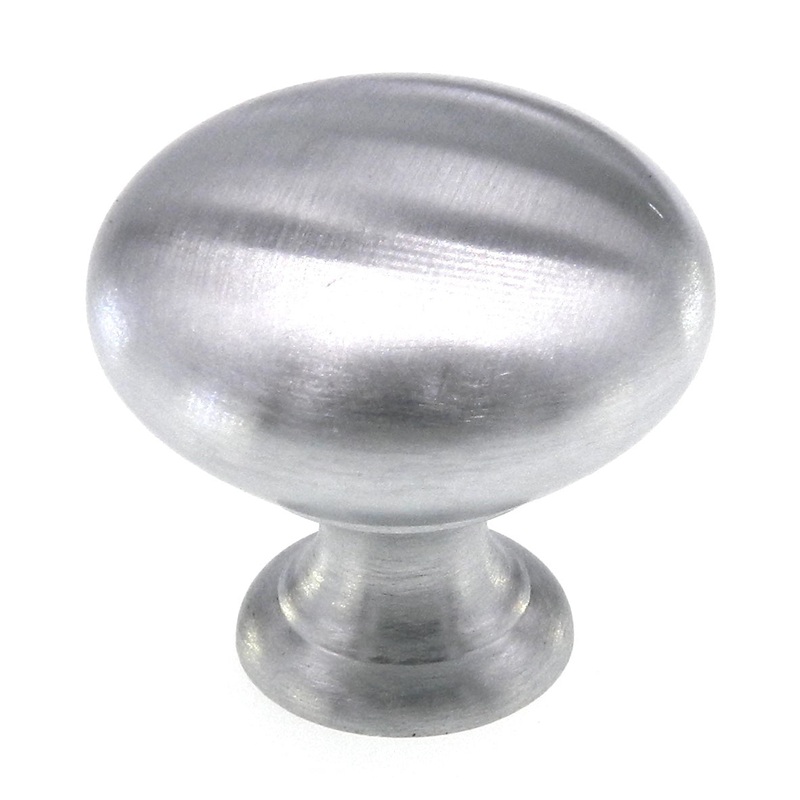 Amerock Brushed Chrome Hollow Brass Classics 1 1/4 Cabinet Knob BP1950H-26D