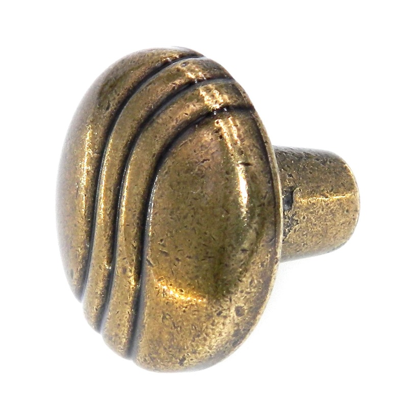 Amerock Design Details 1 1/4 Regency Brass Wavy Lines Cabinet Knob BP1827-R1
