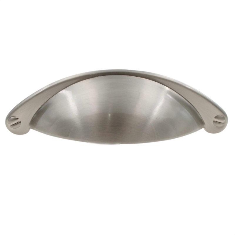 Amerock Essential’Z Satin Nickel 2 1/2 Ctr. Cup Pull Drawer Handle BP9365-G10