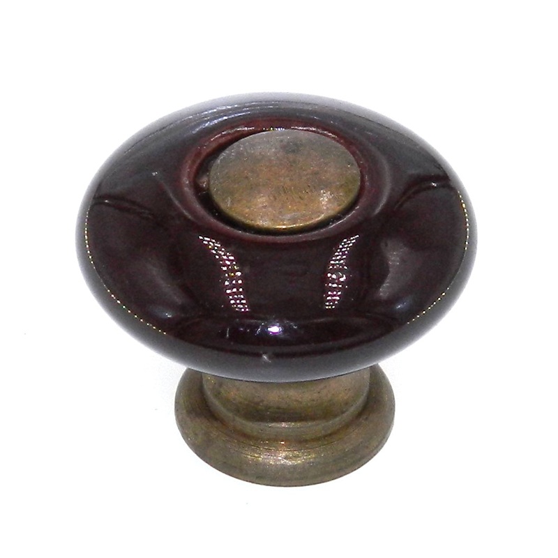 Amerock Furniture Trim Brown Brass 1 Round Cabinet Knob Pull BP856-BR