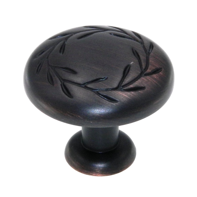 Amerock Inspirations 1 3/8 Oil-Rubbed Bronze Cabinet Knob Pull BP1581-ORB