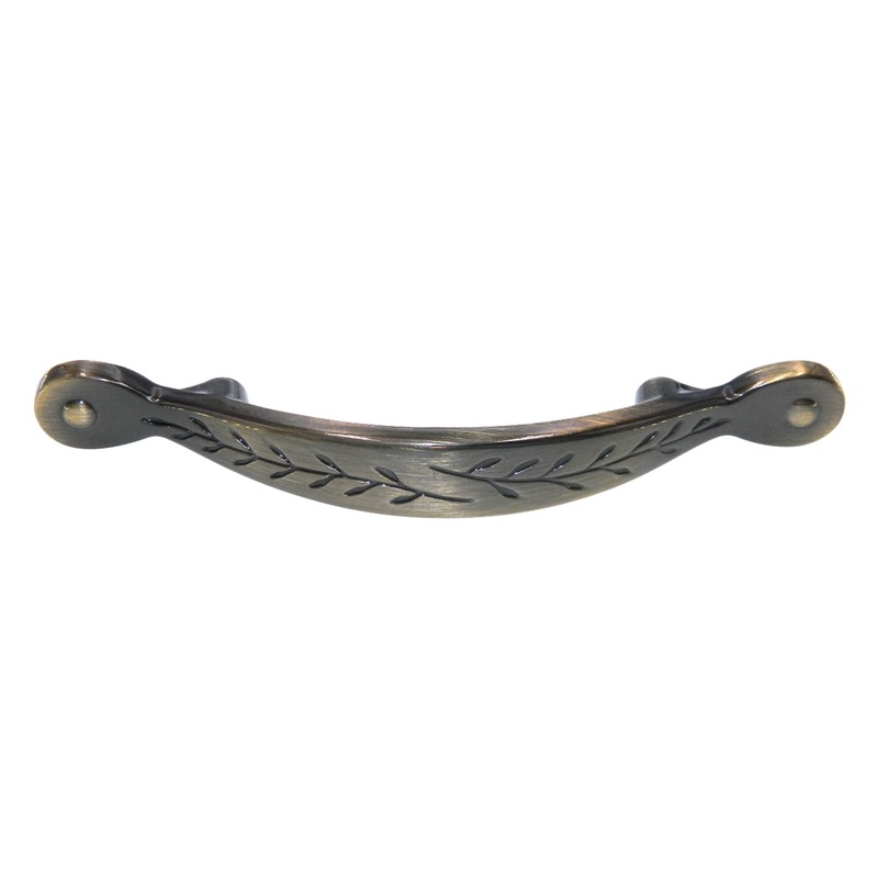 Amerock Inspirations Elegant Brass 3 Ctr. Vine Cabinet Handle Pull BP1580-EB