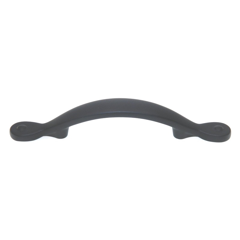 Amerock Inspirations Flat Black 3 Ctr. Cabinet Handle Arch Pull BP1590-FB