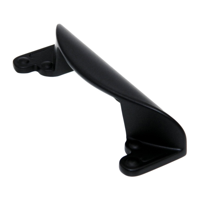 Amerock Inspirations Flat Black 3 Ctr. Drawer Handle Cup Pull BP1592-FB