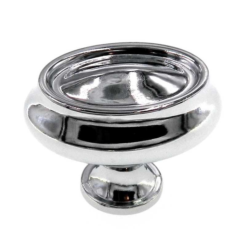 Amerock Manor Satin Nickel 1 1/2 Oval Cabinet Knob BP26127-26