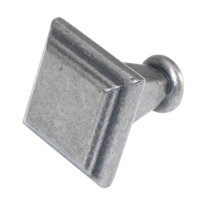 Amerock Manor Weathered Nickel 1 Square Cabinet Weathered Knob BP26131-WN
