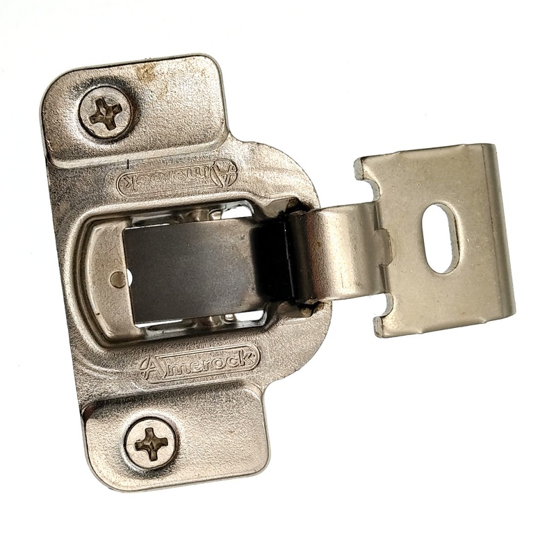 Amerock Nickel 1/2 Overlay Concealed Cup Hinge Self-Close Doweled CM2141SJ-3-14