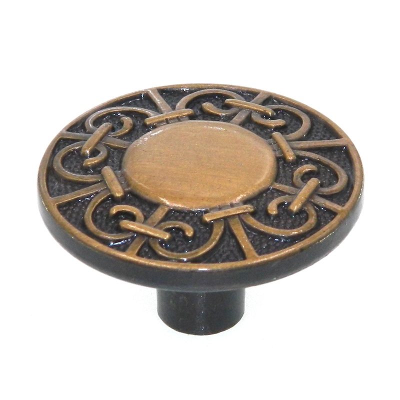 Amerock Renaissance Antique English 1 3/8 Round Cabinet Knob Pull BP800-AE