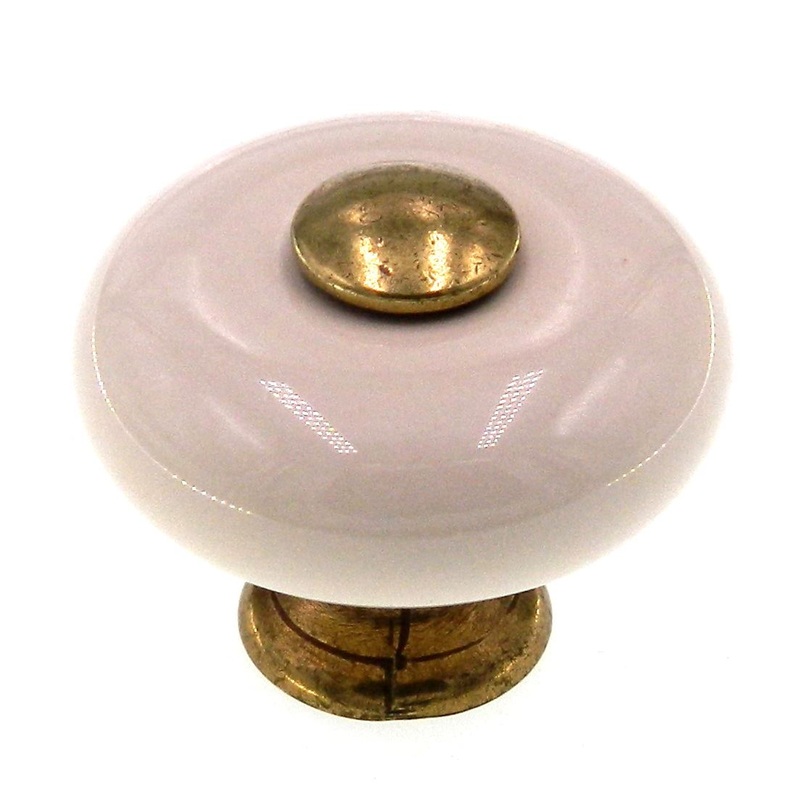 Amerock Traditional Classics Almond 1 1/4 Round Cabinet Knob BP70638-AM