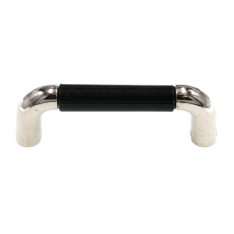 Amerock Traditional Classics Nickel, Black 3 Ctr. Cabinet Handle BP76269-BL14