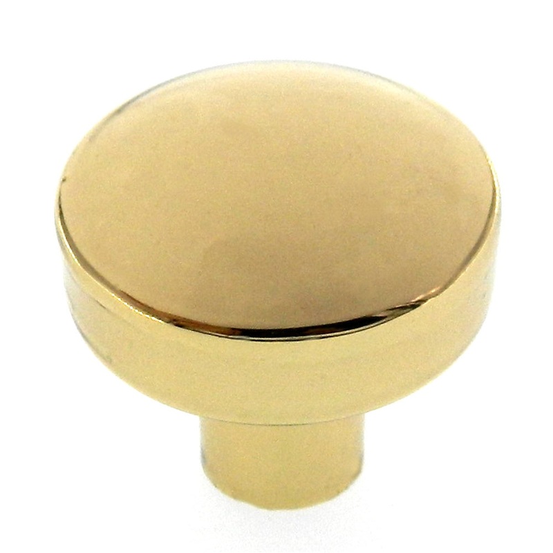 Amerock Traditional Classics Polished Brass 1 Round Cabinet Knob BP30645-3