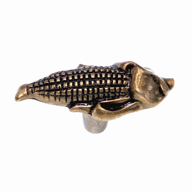 Amerock Veggie’Z Regency Brass 2 3/8 Corn Cob Cabinet Knob Pull BP9335-R1