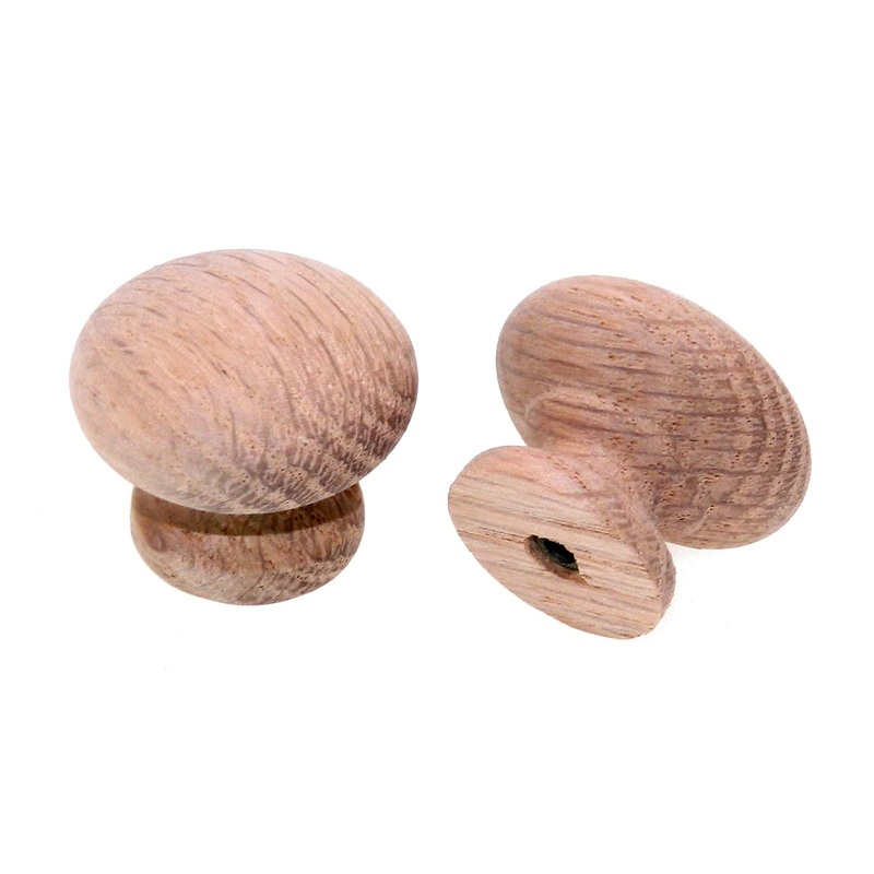 Amerock Woods Wood Oak 1 3/8 Round Furniture Knob BP881-WDO