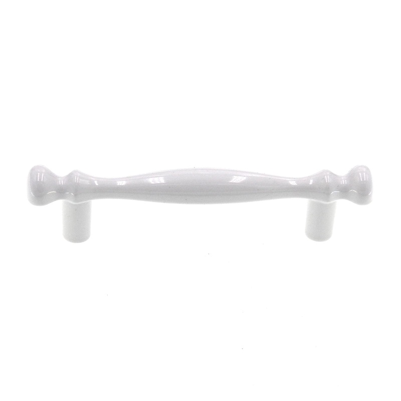 Vintage Amerock Anniversay Gloss White 3 Ctr. Bar Pull Cabinet Handle BP854-GW