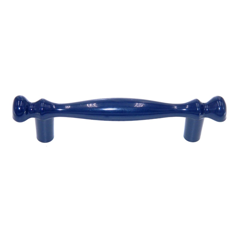 Vintage Amerock Anniversay Navy Blue 3 Ctr. Bar Pull Cabinet Handle BP854-NB