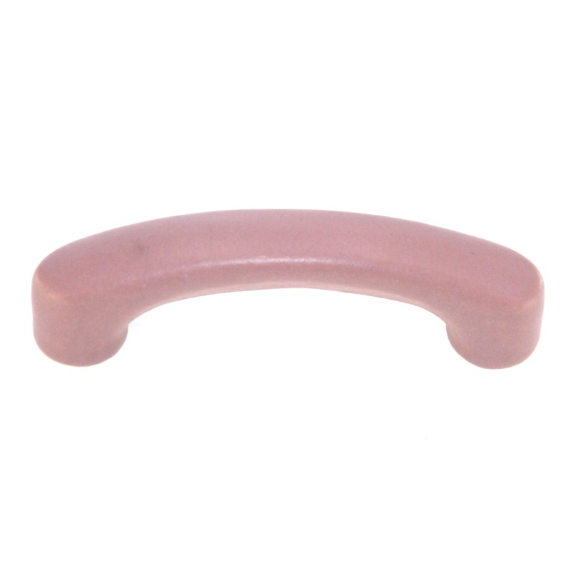 Vintage Amerock Ceramics Blush 3 Ctr. Arch Pull Cabinet Handle BP937-BLSH