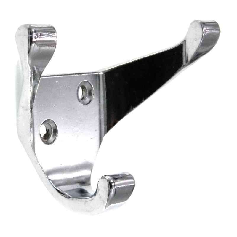 Amerock 2 1/4 Wall-Mounted Wardrobe Triple Hook Chrome BP2262-26