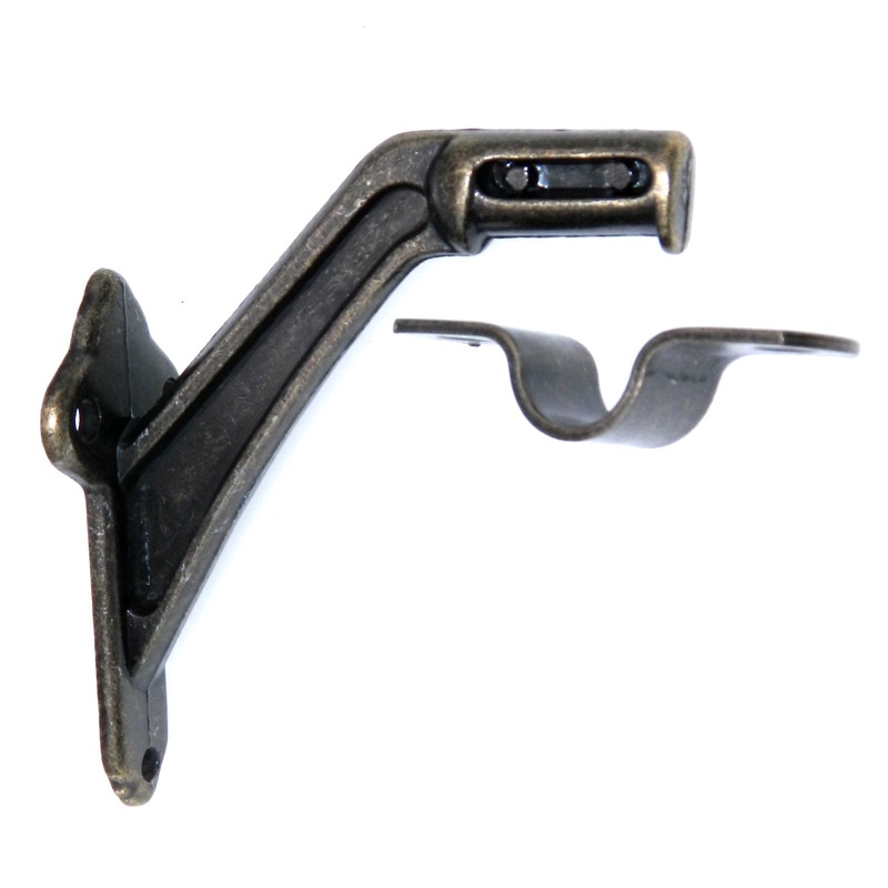 Amerock 2 3/4 Stair Handrail Bracket Standard Burnished Brass BP3486-BB