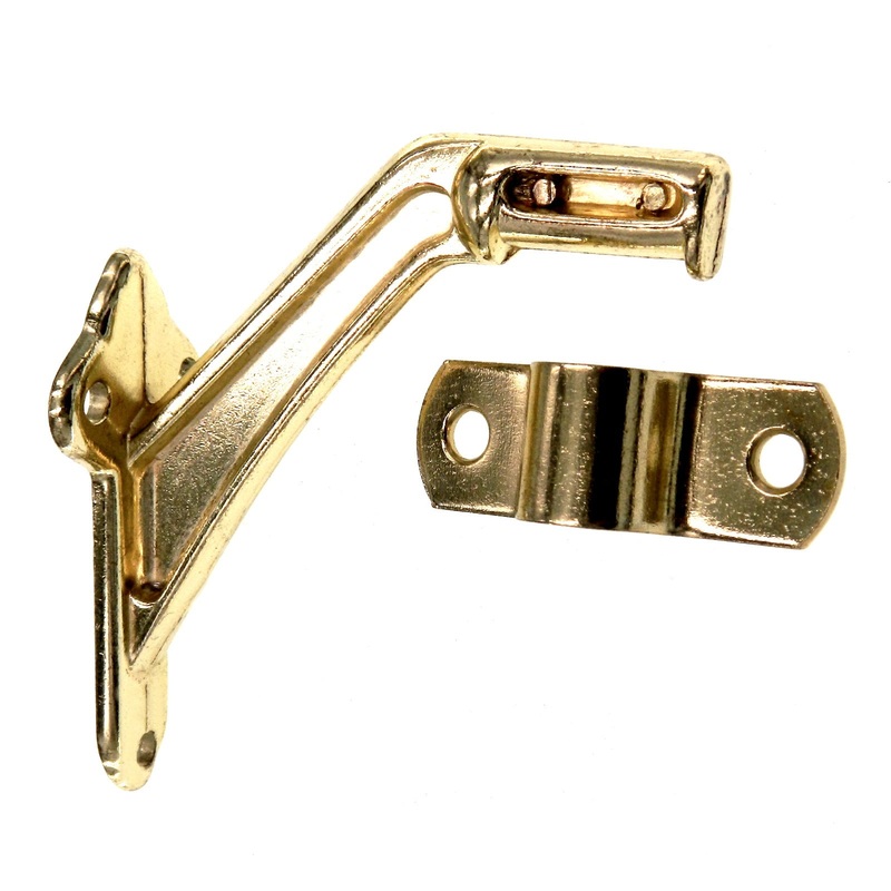 Amerock 2 3/4 Stair Handrail Bracket Standard Polished Brass BP3486-3