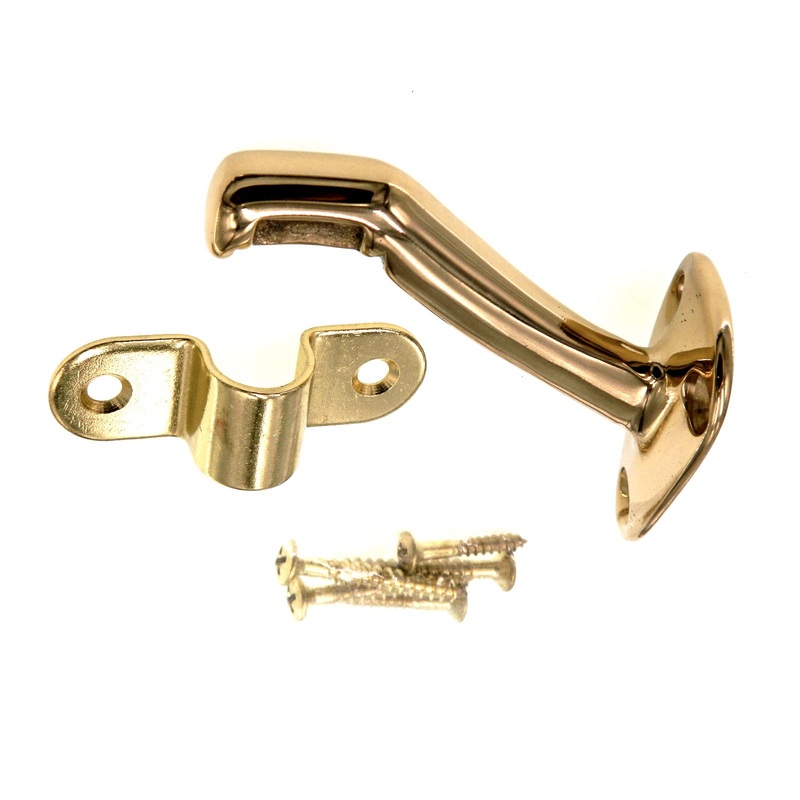 Amerock 2 3/4 Stair Handrail Bracket Standard Polished Brass BP5315